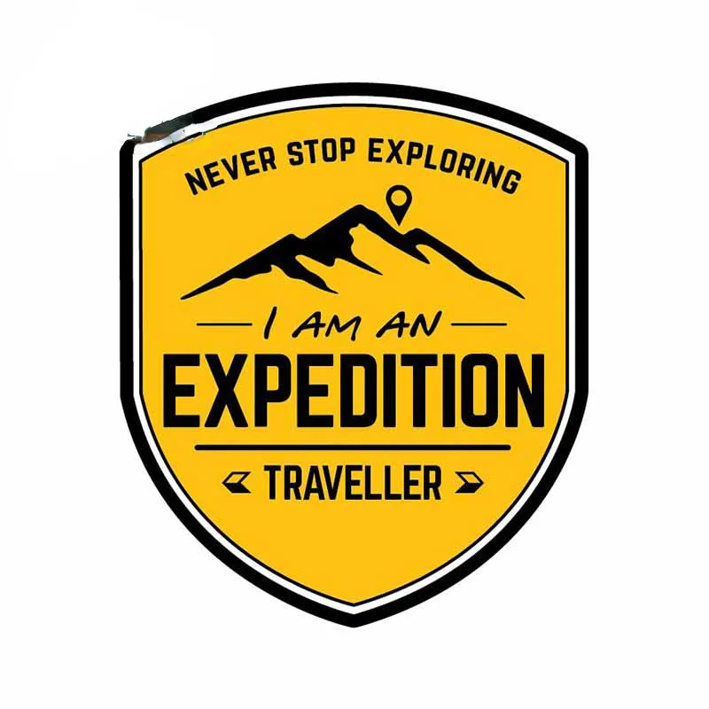 Car Accessories For Road Trip - 13cm Expedition Travel Car Sticker Never