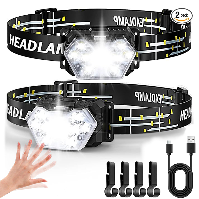 Led Headlight Bulbs - Powerful LED Sensor Headlamp USB Rechargeable