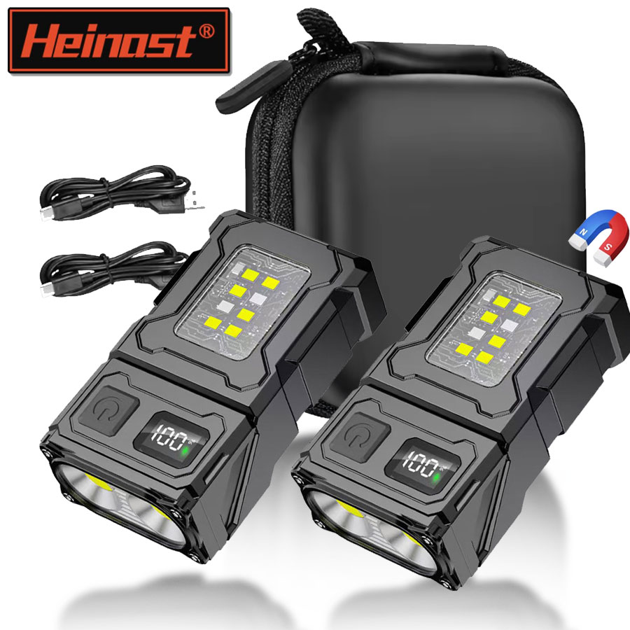 Mini Portable LED COB Flashlig - Led Headlight Bulbs 评论和价格