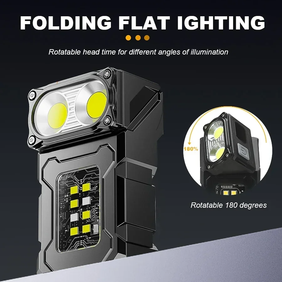Mini Portable LED COB Flashlig - Led Headlight Bulbs 评论和价格