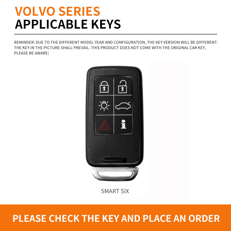 Zine Alloy Car Key Case Shell  - Volvo Car Accessories Xc90 评论和价格