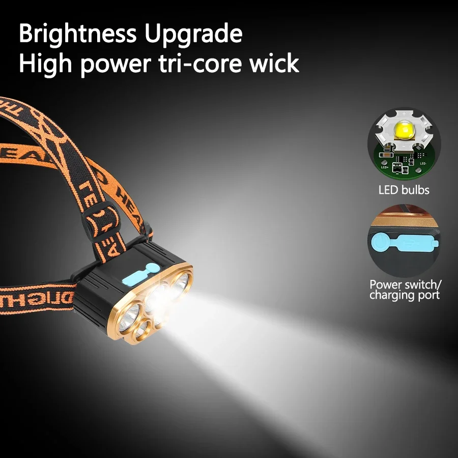 Rechargeable 5 LED Headlight U - Led Headlight Bulbs 评论和价格