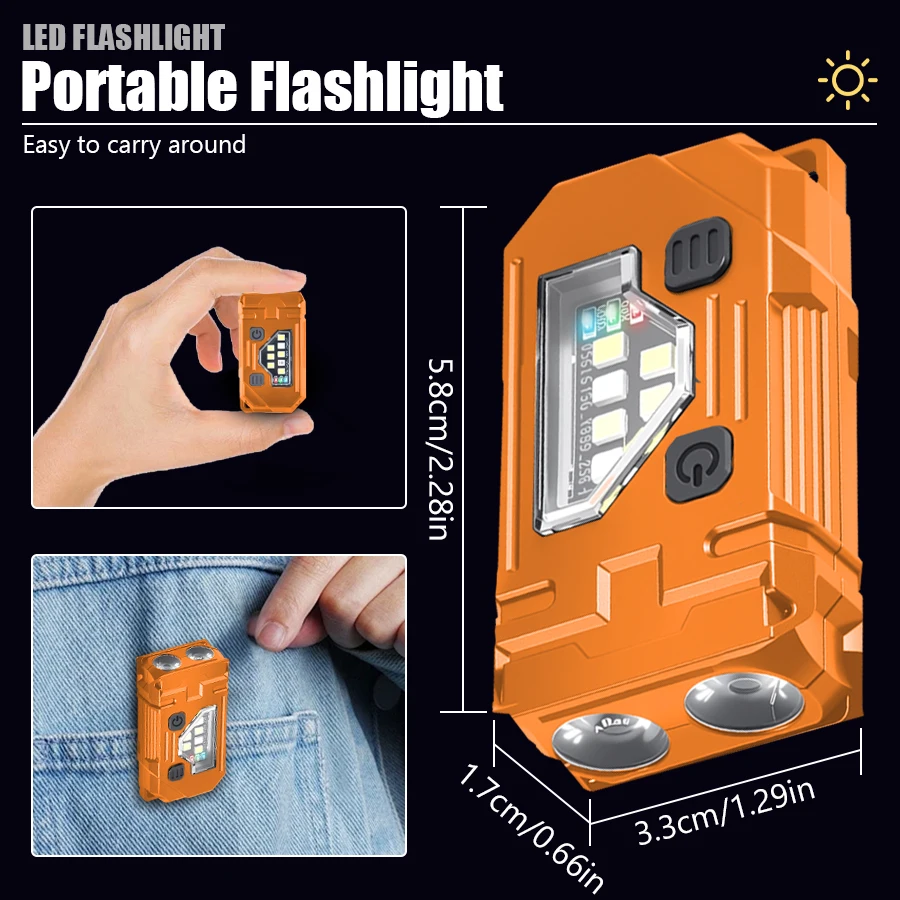 Mini Keychain EDC Flashlight R - Led Headlight Bulbs 评论和价格