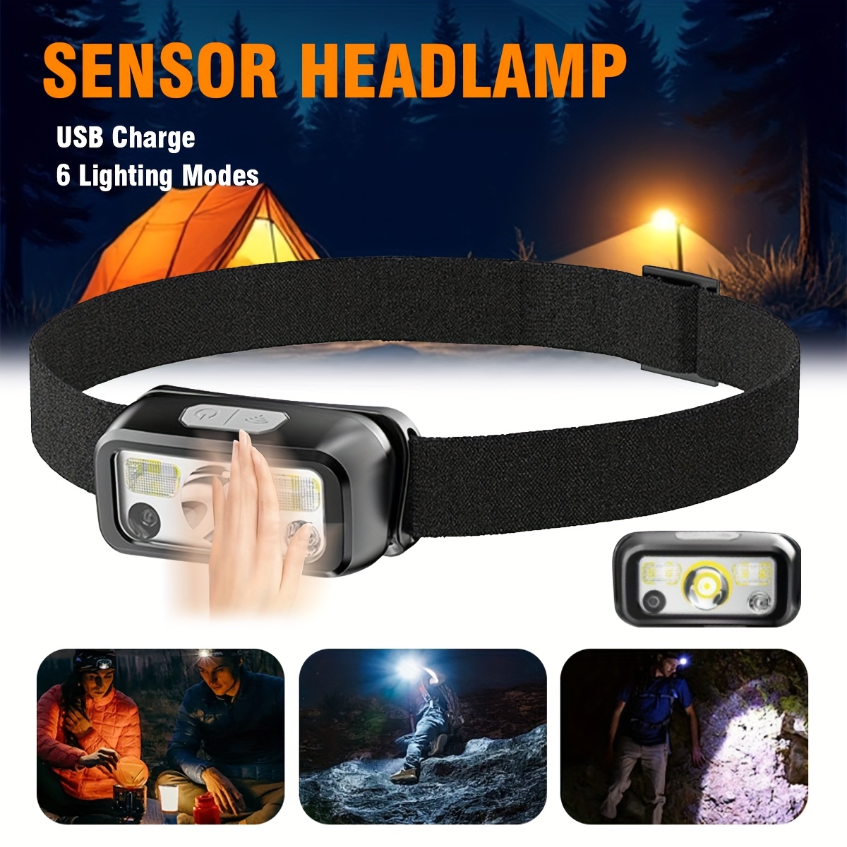 Powerful COB LED Sensor Headla - Led Headlight Bulbs 评论和价格