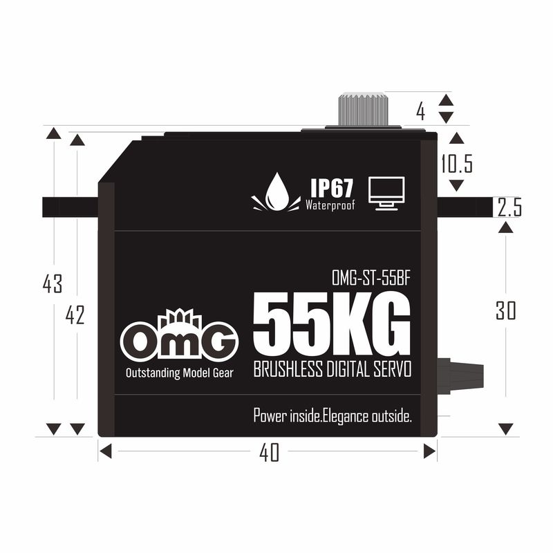 Omg 50kg Servo Motor Omg-St-55 - Car Accessories Omg 评论和价格