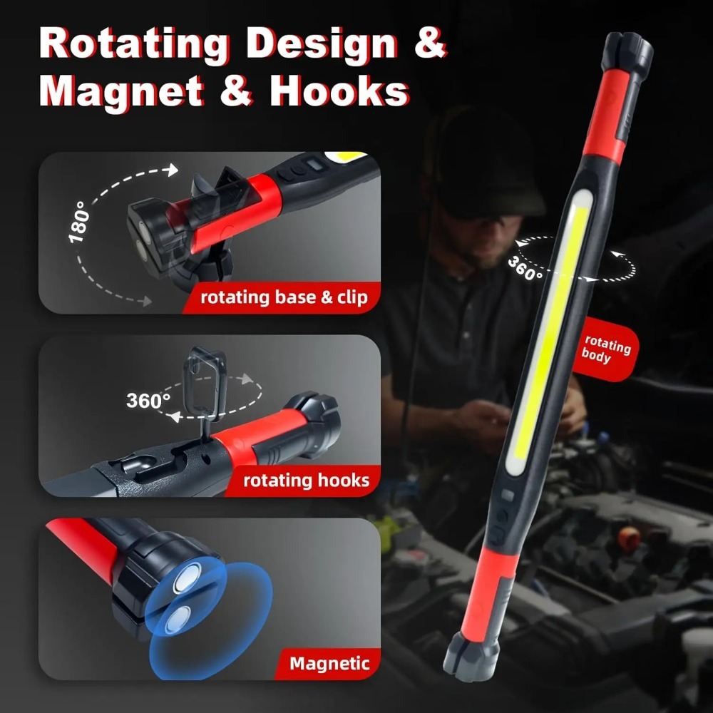 Super Bright Magnetic COB Work - Led Headlight Bulbs 评论和价格