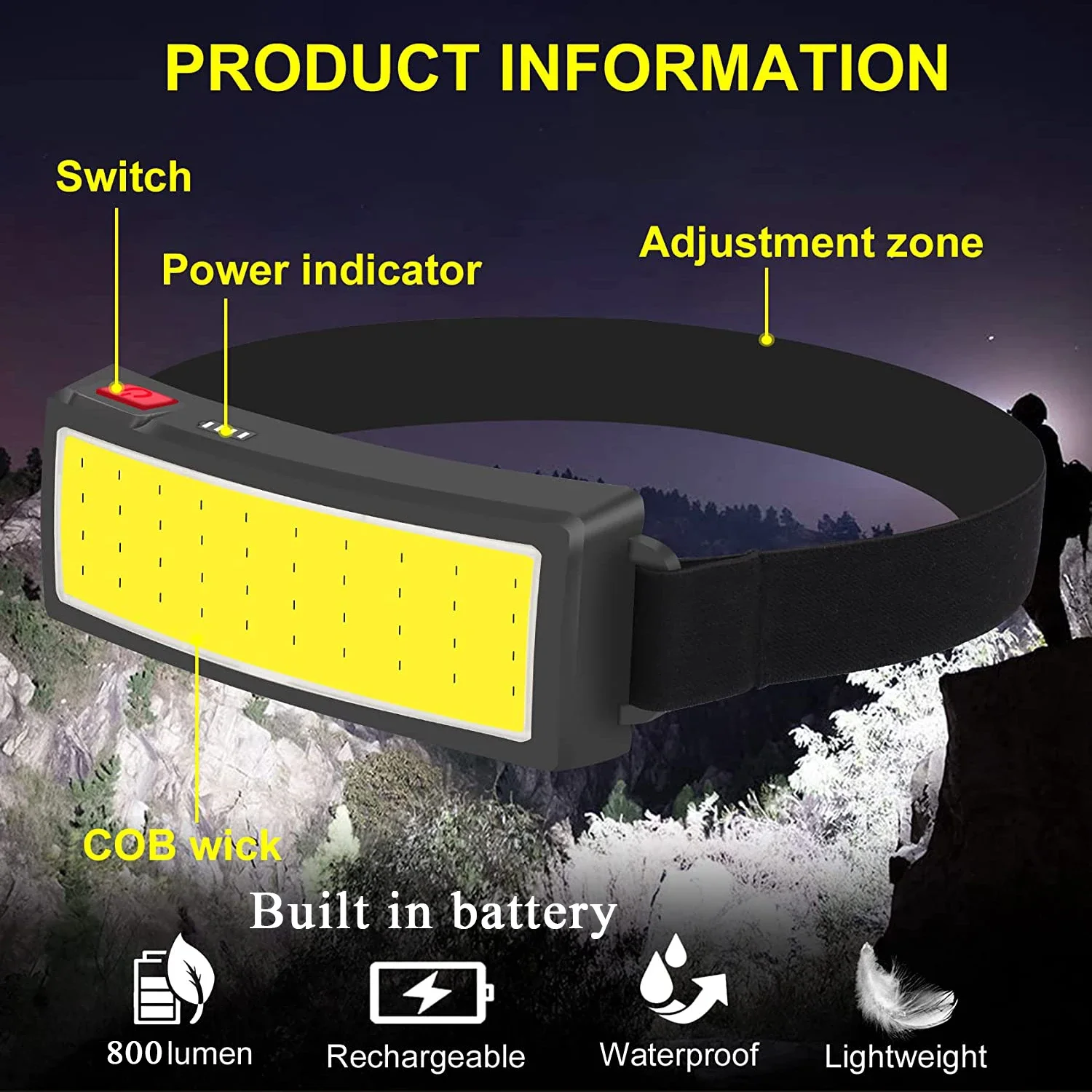 COB Portable LED Headlights Ou - Led Headlight Bulbs 评论和价格