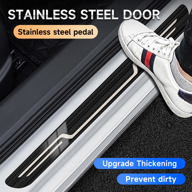 Stainless Steel Car Door Sill  - Car Accessories Tape 评论和价格