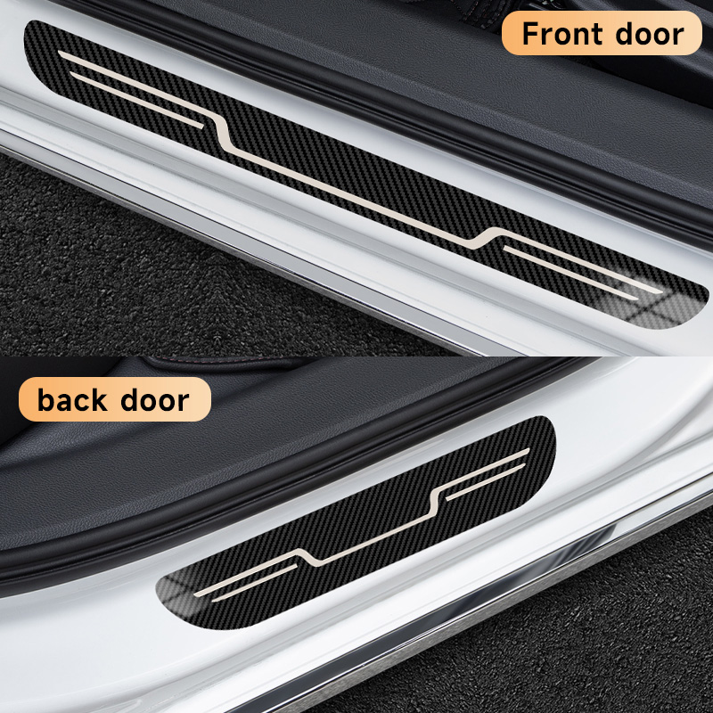 Stainless Steel Car Door Sill  - Car Accessories Tape 评论和价格