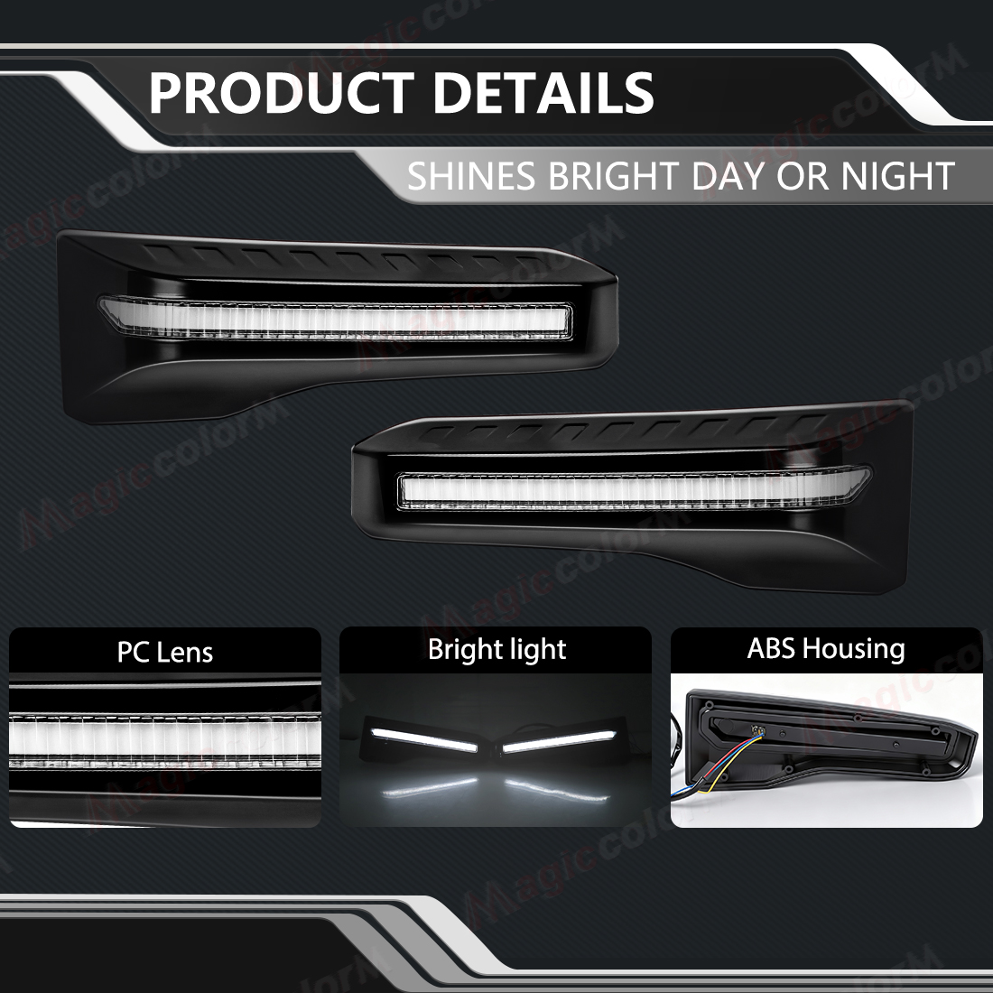 LED DRL Daylights For Toyota L - Car Accessories For Road Trip 评论和价格