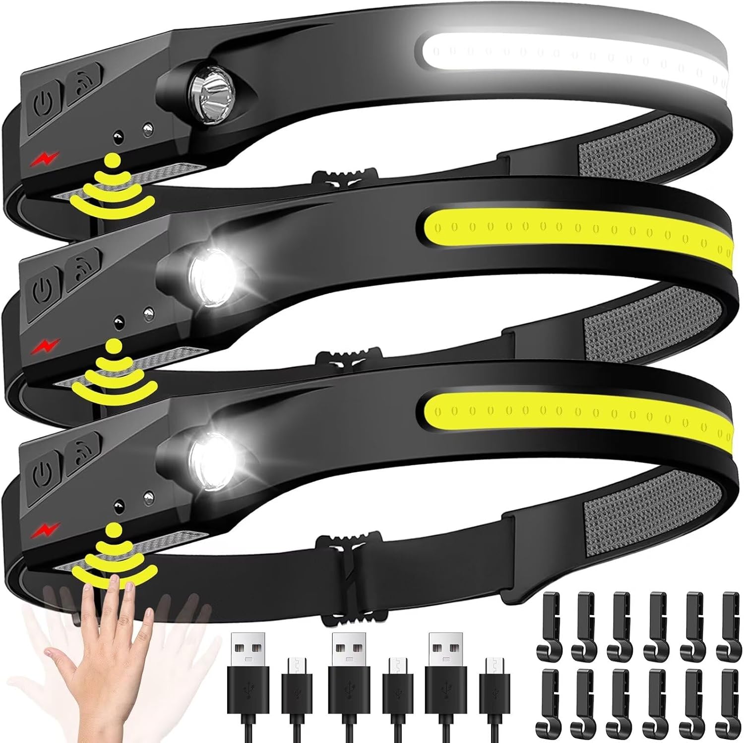 Sensor Headlamp LED Head Flash - Led Headlight Bulbs 评论和价格