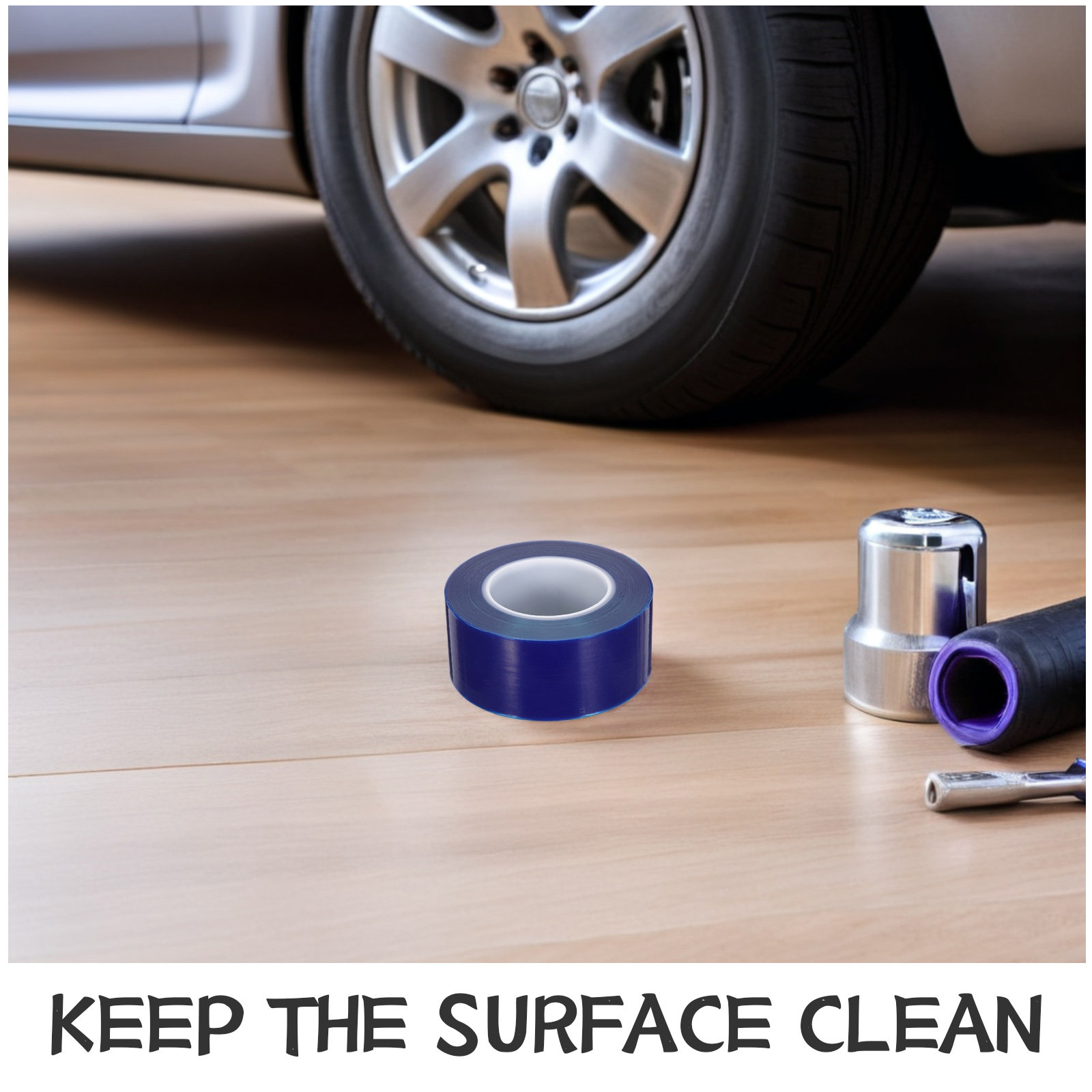 1 Roll Blue Pe Rim Protection  - Car Accessories Tape 评论和价格