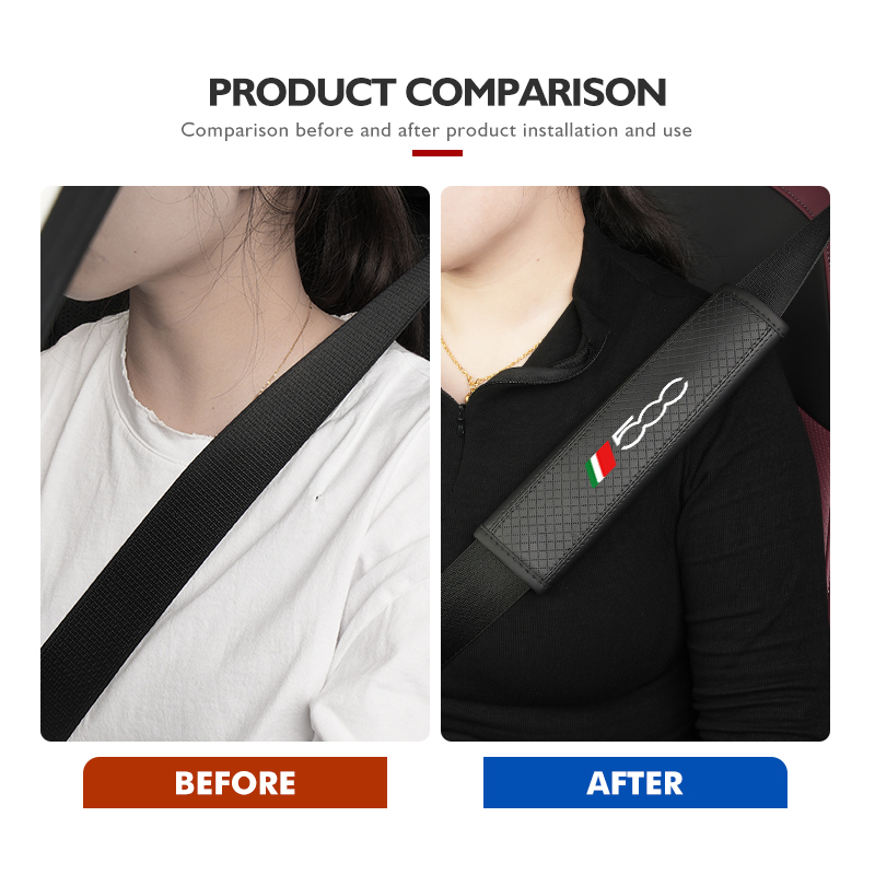 For Fiat 1/2PCS Car Seat Belt  - Car Accessories Low Price 评论和价格