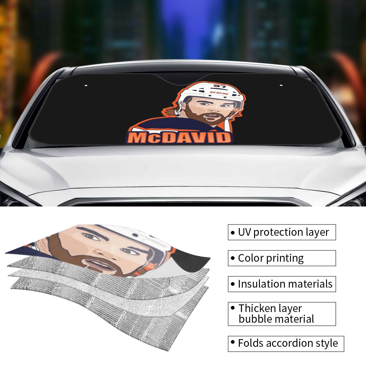Connor McDavid 97 For Edmonton - Car Accessories Edmonton 评论和价格