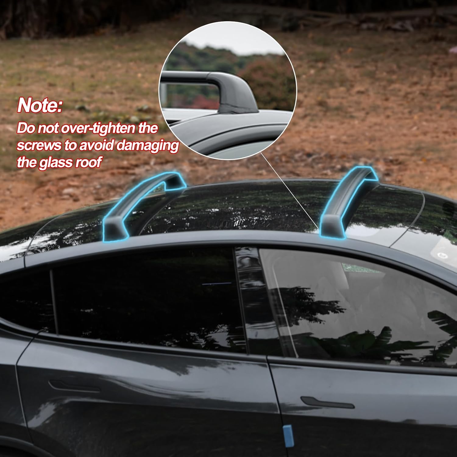 For Tesla Model Y Juniper Roof - Car Roof Rack Cross Bar 评论和价格